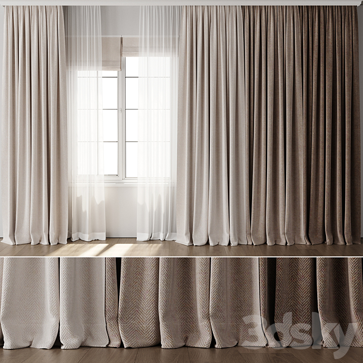 Curtain for Interior 119 3DS Max Model - thumbnail 1