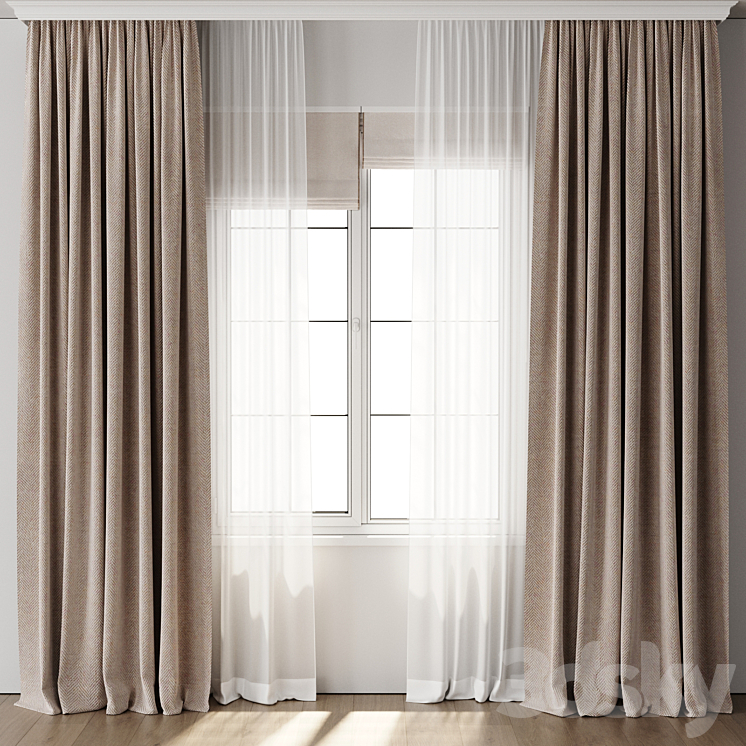 Curtain for Interior 119 3DS Max Model - thumbnail 2