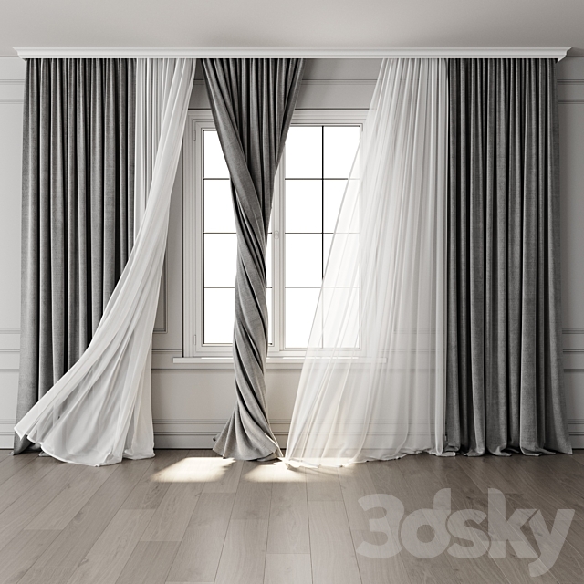 Curtain for Interior 123 3DS Max Model - thumbnail 2