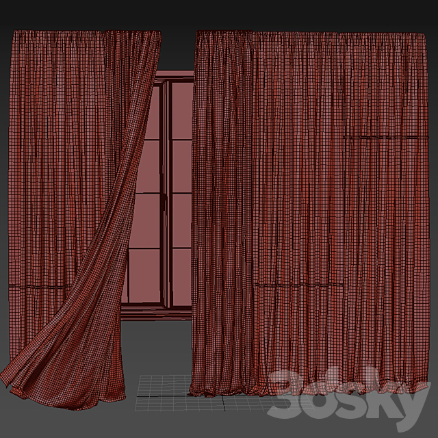 Curtain for Interior 136 3ds Max - thumbnail 2