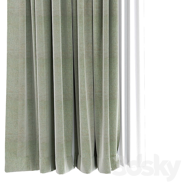 Curtain For interior N056 3ds Max - thumbnail 2