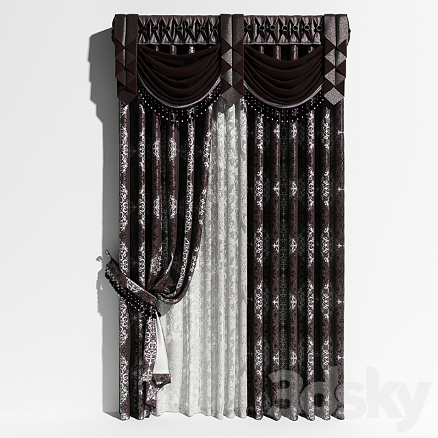 Curtain Lambrequin 3DSMax File - thumbnail 1