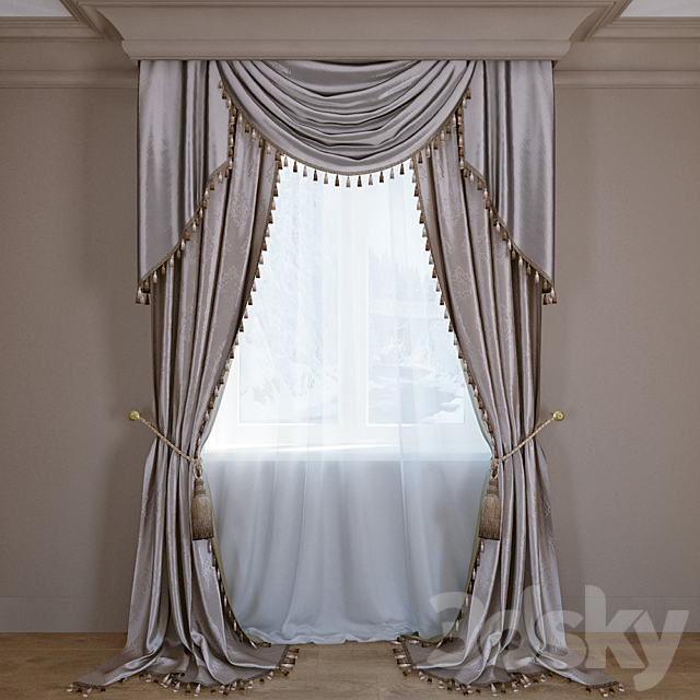 curtain luxury 3DSMax File - thumbnail 1