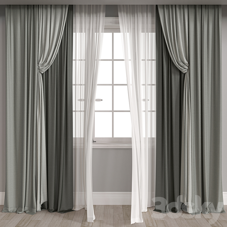 curtain m026 3DS Max - thumbnail 1