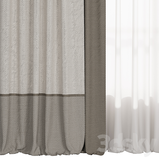 Curtain MK 001 3DS Max Model - thumbnail 3