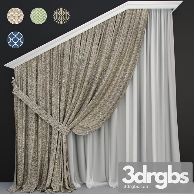 Curtain Model 1 3dsmax Download - thumbnail 1