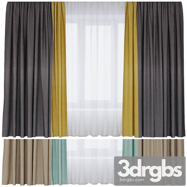 Curtain Model 4 3dsmax Download - thumbnail 1