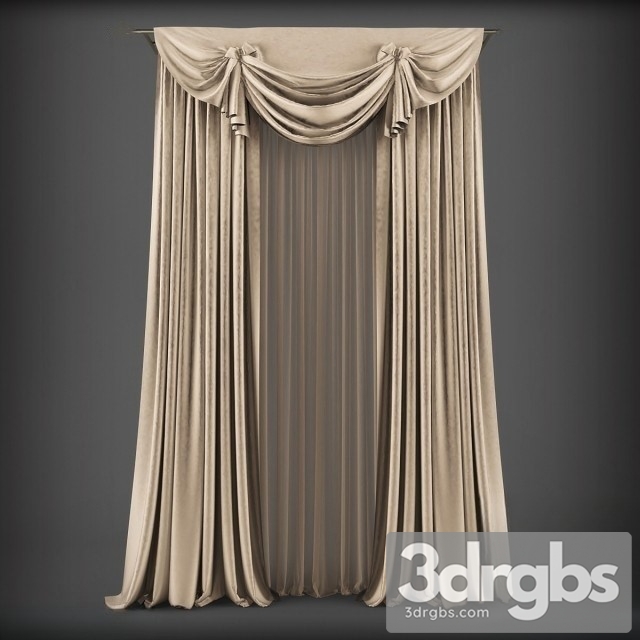 Curtain Neo Classical 3dsmax Download - thumbnail 1