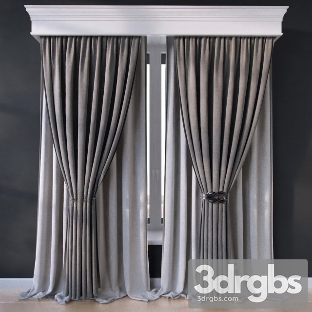 Curtain Neoclassic 3dsmax Download - thumbnail 1