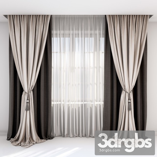 Curtain Neoclassic Luxury 3dsmax Download - thumbnail 1