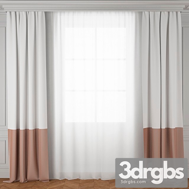 Curtain pink 3dsmax Download - thumbnail 1