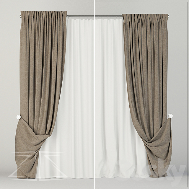 curtain set 11 3DSMax File - thumbnail 1