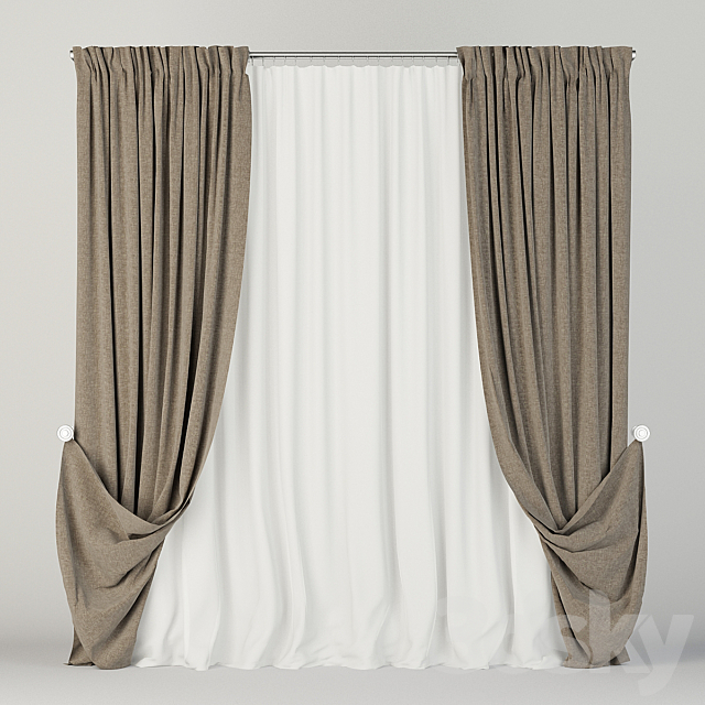 curtain set 11 3DSMax File - thumbnail 3