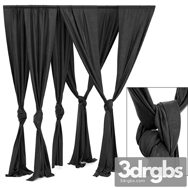 Curtain Set 3 3dsmax Download - thumbnail 1