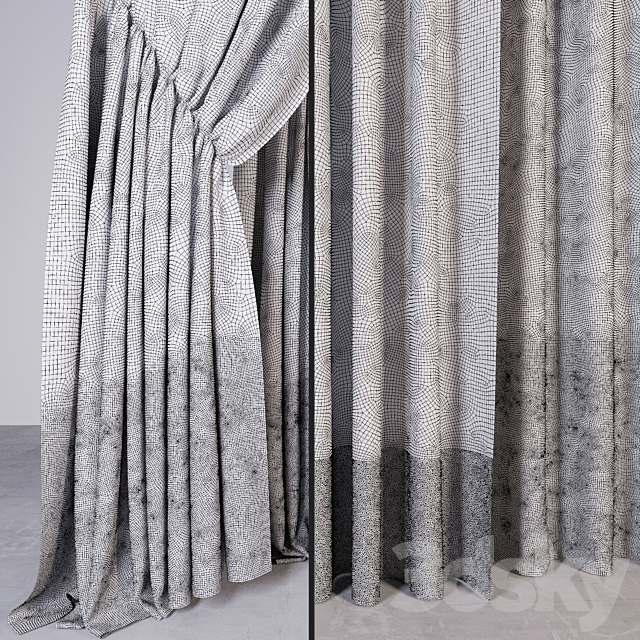 curtain Set 3ds Max - thumbnail 3