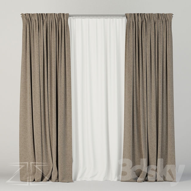 curtain set 8 3DS Max - thumbnail 3