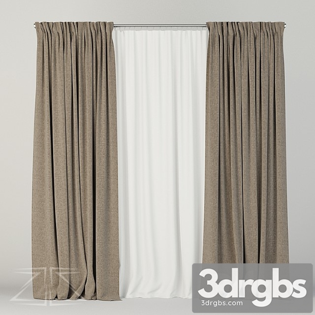 Curtain Set 8 3dsmax Download - thumbnail 1