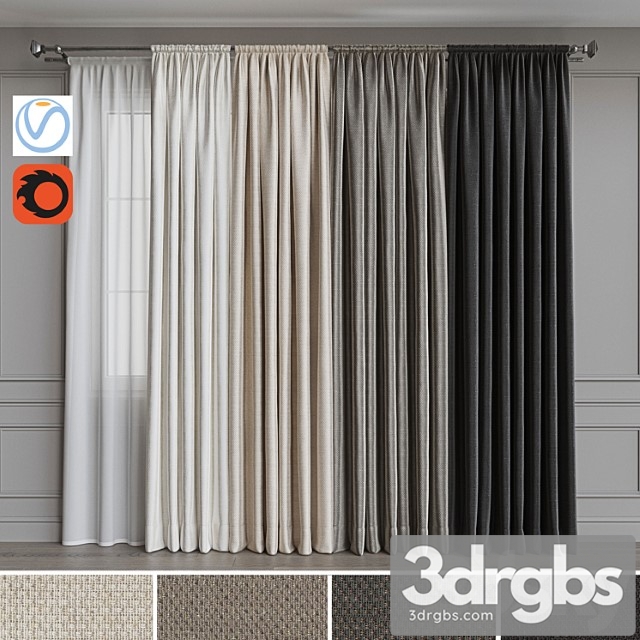 Curtain Set Porter 57 3dsmax Download - thumbnail 1