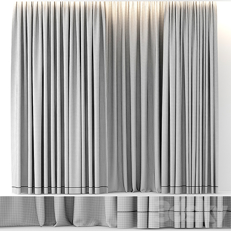 CURTAIN VELVET 3DS Max - thumbnail 2