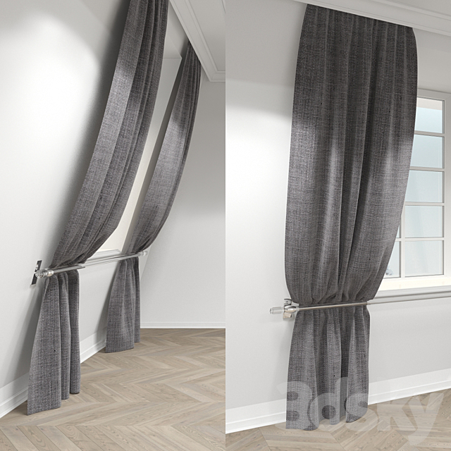 curtain with pickup 3DSMax File - thumbnail 1