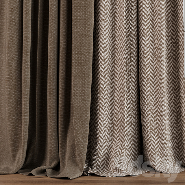 Curtain with tulle 33 3ds Max - thumbnail 3