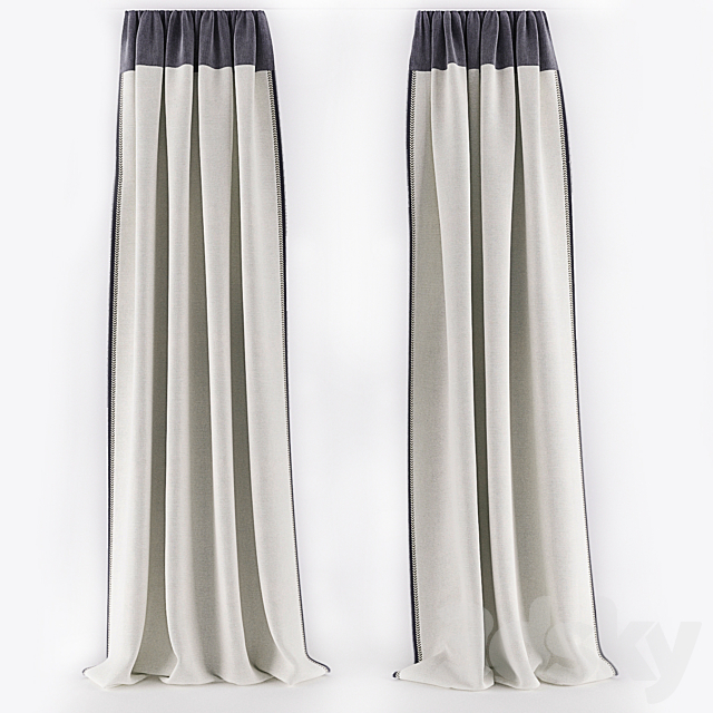 CURTAIN WITH ZIPPER 3DSMax File - thumbnail 1