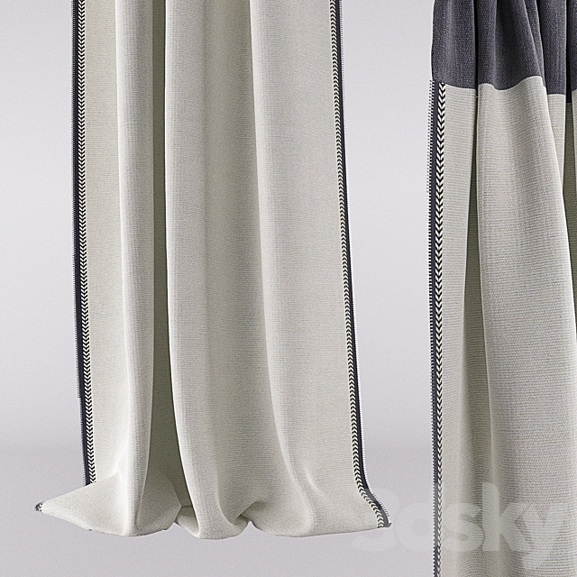 CURTAIN WITH ZIPPER 3DSMax File - thumbnail 2