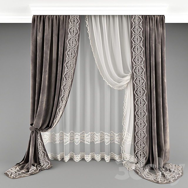 Curtain_012 3DSMax File - thumbnail 1