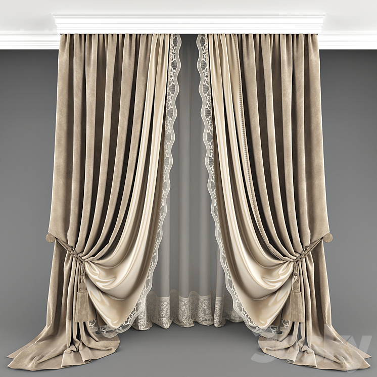 Curtain_02 3DS Max - thumbnail 1