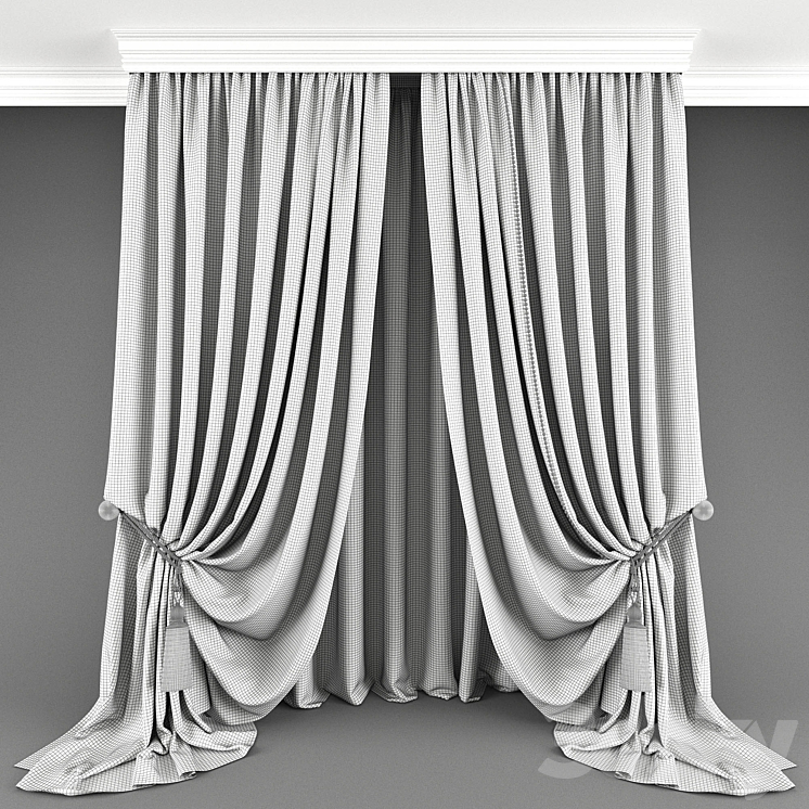 Curtain_02 3DS Max - thumbnail 2