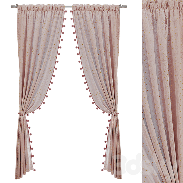 Curtain_05 3DS Max Model - thumbnail 5