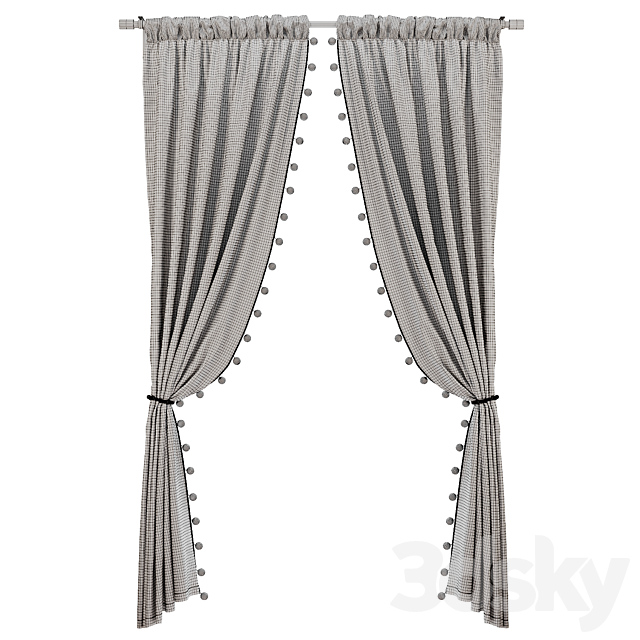 Curtain_05 3DS Max Model - thumbnail 6