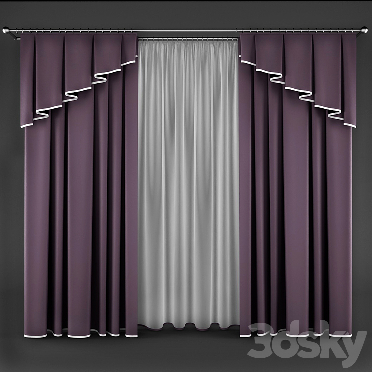 curtain_14 3DS Max - thumbnail 1