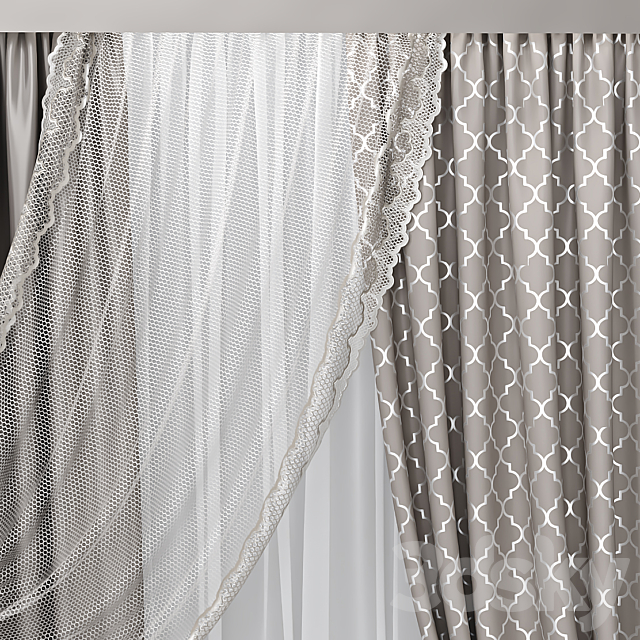 Curtain_42 3DS Max Model - thumbnail 2