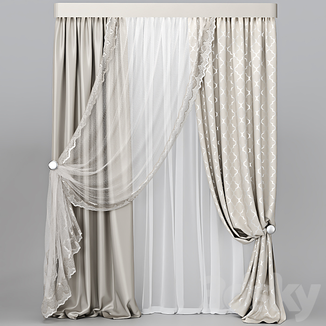 Curtain_42 3DS Max Model - thumbnail 3