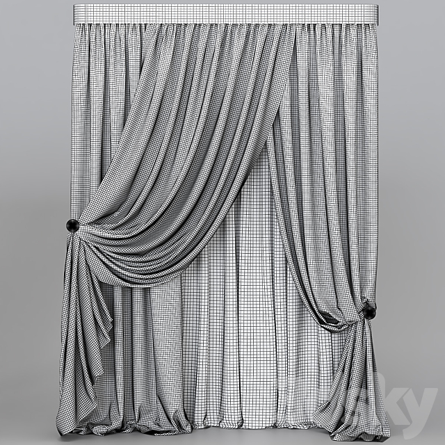 Curtain_42 3DS Max Model - thumbnail 4