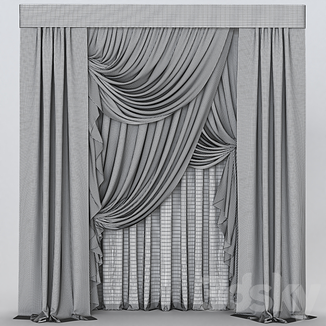 Curtain_45 3DS Max Model - thumbnail 2