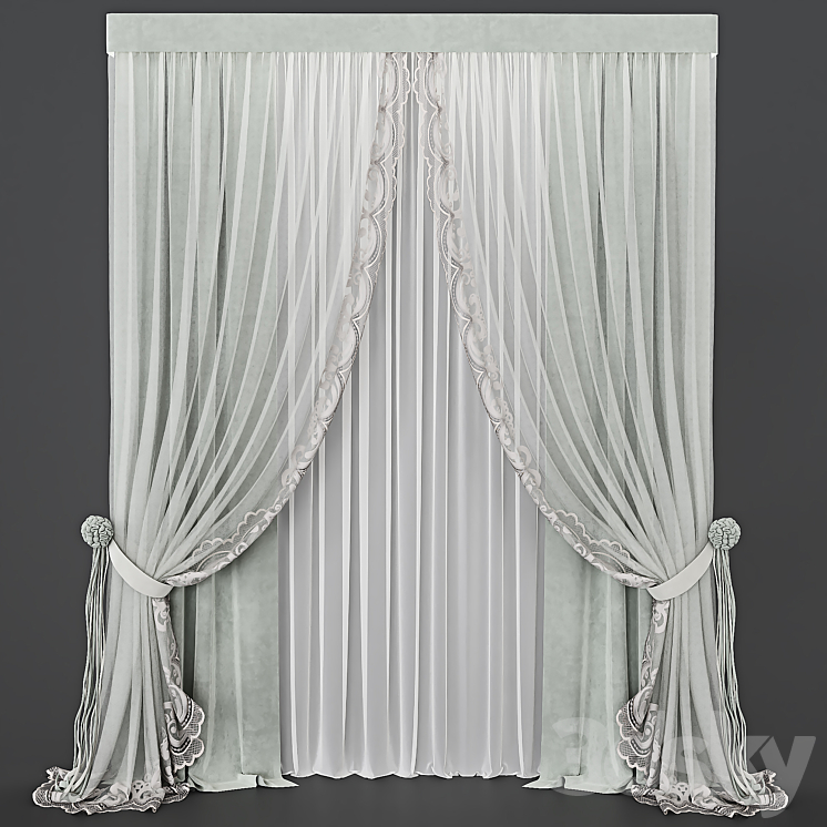 Curtain_55 3DS Max Model - thumbnail 1