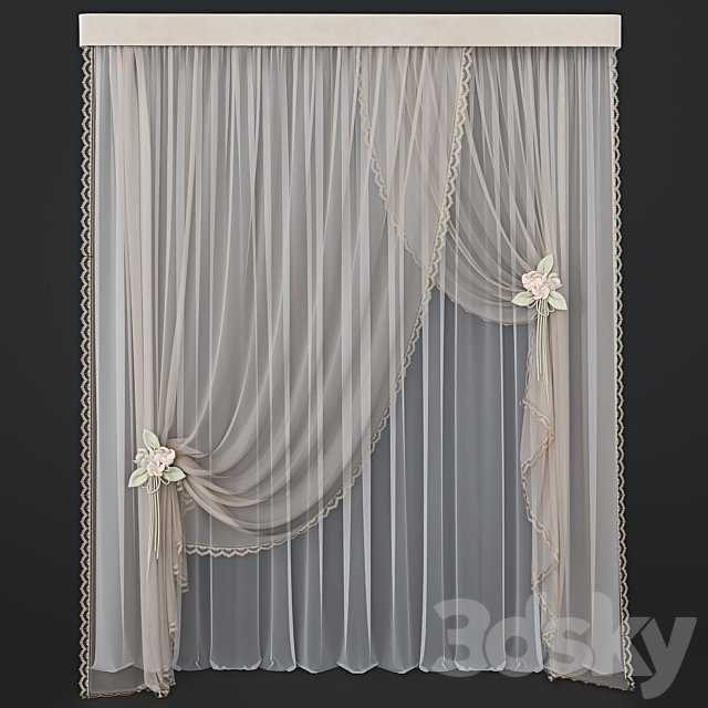 Curtain_59 3ds Max - thumbnail 1