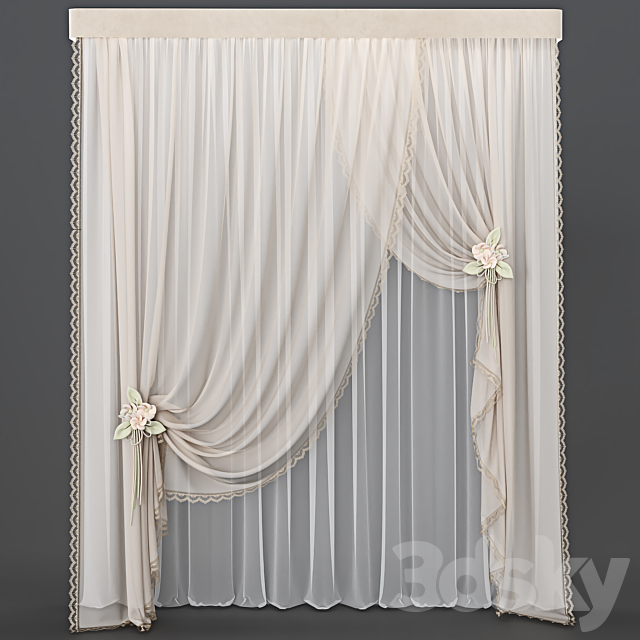 Curtain_59 3ds Max - thumbnail 2