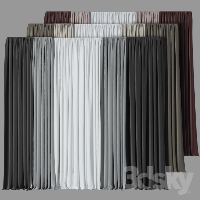 Curtain_set_17 3DS Max - thumbnail 3