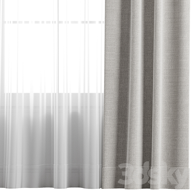 Curtains 003 3ds Max - thumbnail 2