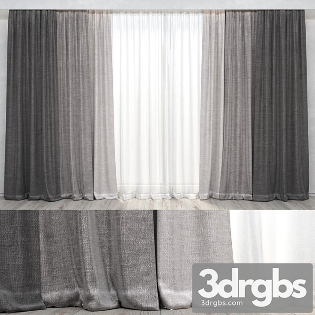 Curtains 01 15 3dsmax Download - thumbnail 1