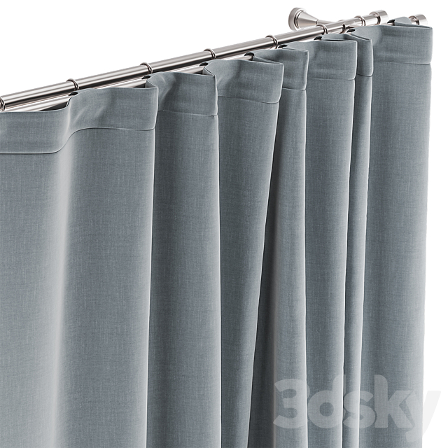 Curtains 01 3ds Max - thumbnail 2