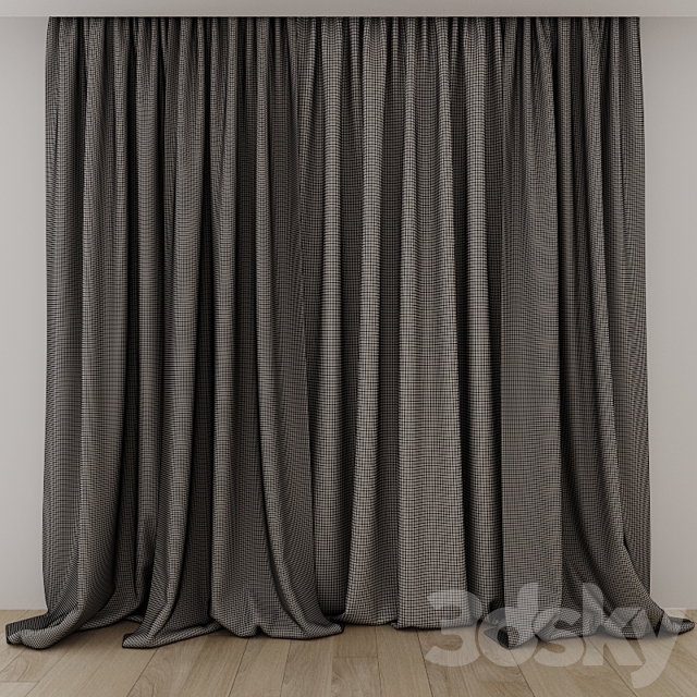 Curtains 01 3DS Max Model - thumbnail 3