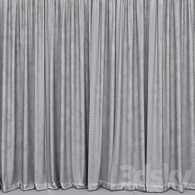 Curtains 01 3DS Max Model - thumbnail 3