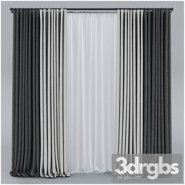 Curtains 01 3dsmax Download - thumbnail 1