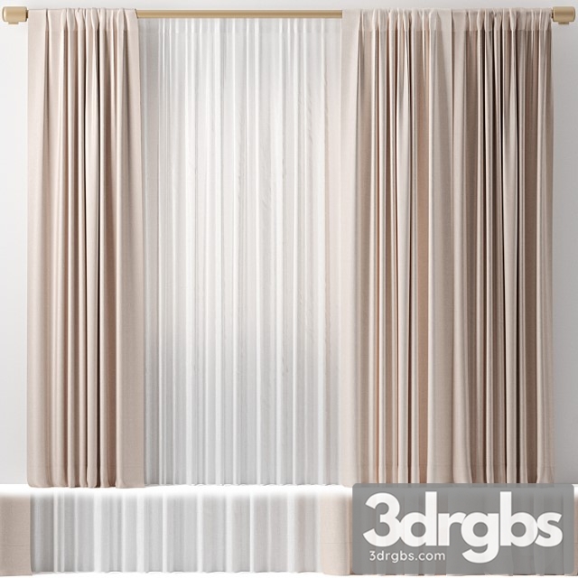 Curtains 02 3dsmax Download - thumbnail 1