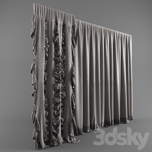 Curtains 02 3DSMax File - thumbnail 3