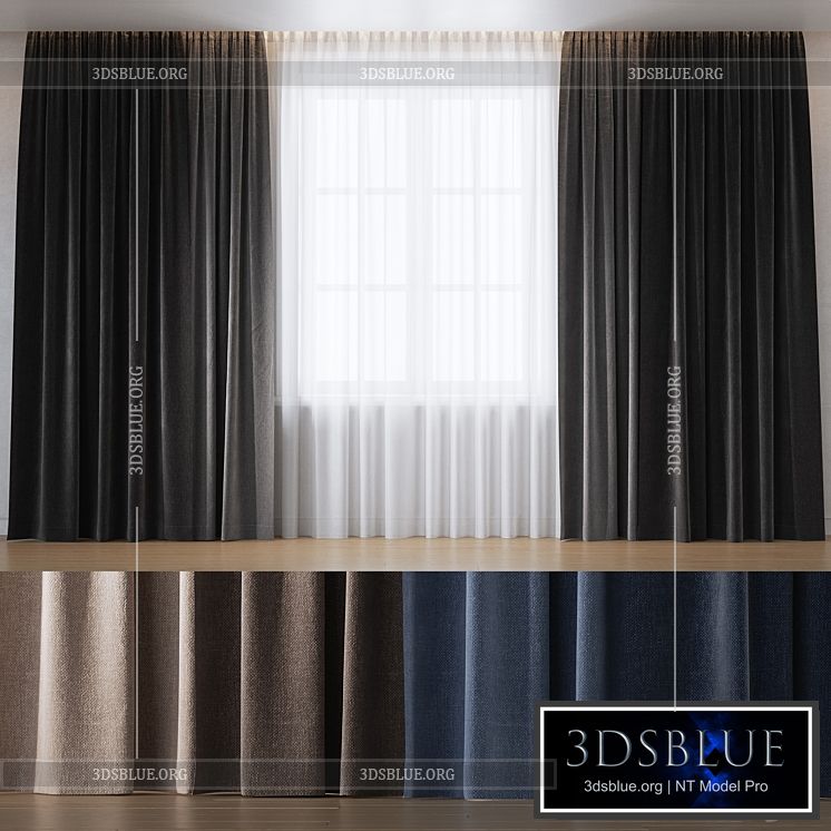 Curtains 03 3DS Max - thumbnail 3